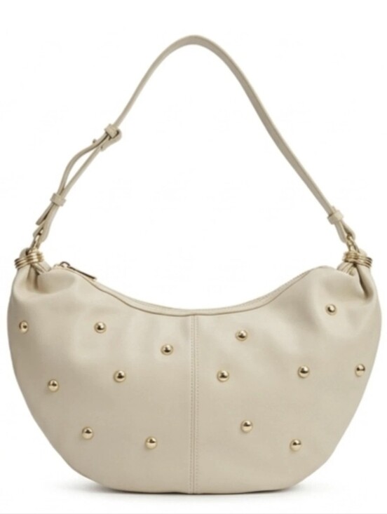 Urban Expressions Handbags - Urban Expressions Bianca  High Quality Vegan Leather Hobo Shoulder Bag Cream